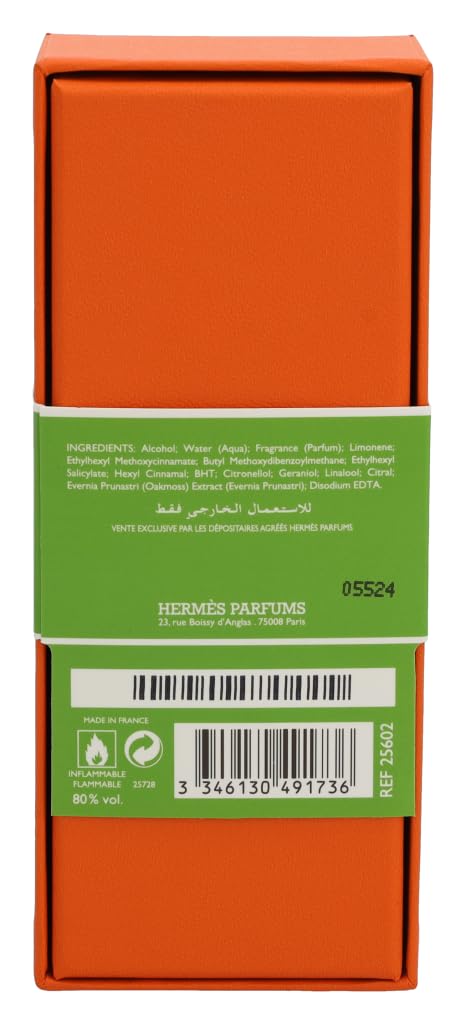 Hermes | Eau De Pamplemousse Rose | EDC Vaporisateur, Natural Spray | 100ml / 3.3 oz